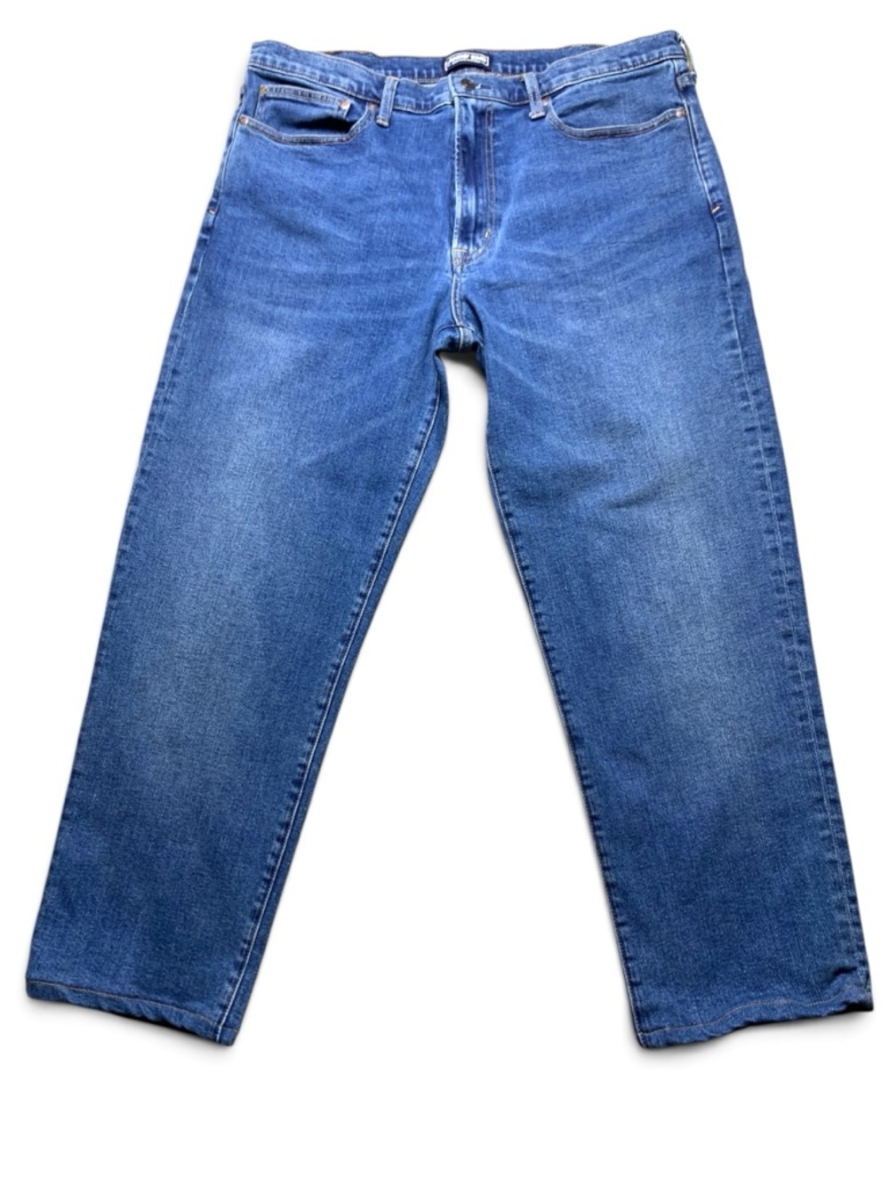 Lands’ End Square Rigger Men’s Jeans 37 Blue Traditional Fit Straight Leg - Picture 2 of 13